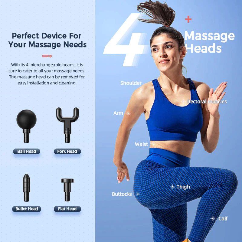 Portable Deep Tissue Massage Gun for Fast & Effective Deep Tissue Muscle Relaxation & Pain Relief